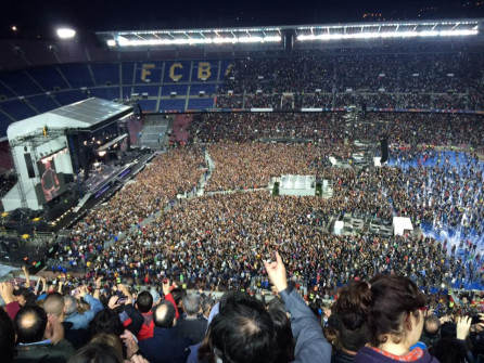 Bruce Springsteen in concert in barcelona