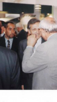 Con el Ministro de Fomento, Rafael Arias Salgado