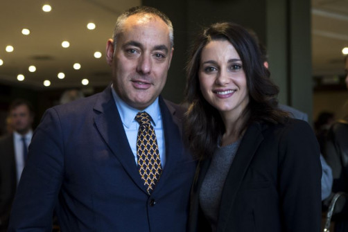 Ignacio Rubio con Inés Arrimadas. Candidata de Ciudadanos