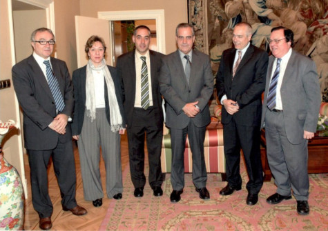 Ignacio Rubio con el Ministro de Trabajo e Inmigración Celestino Corbacho