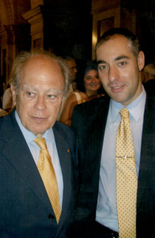 Ignacio Rubio con el expresident de la Generalitat Jordi Pujol