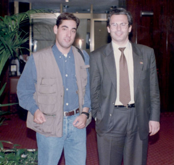 Ignacio Rubio con el juez Baltasar Garzón
