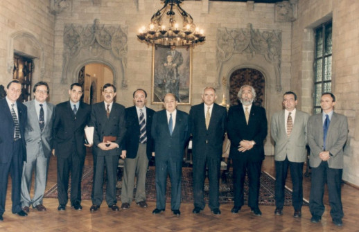 Ignacio Rubio en una recepción en el Palau de la Generalitat