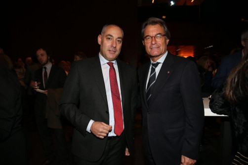 Ignacio Rubio con el expresidente de la Generalitat Artur Mas