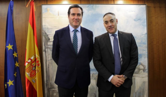 Ignacio Rubio presidente de ASETRA con Antonio Garamendi Presidente de la CEOE
