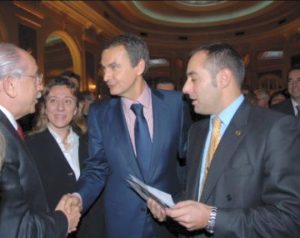 Con José Luis Rodríguez Zapatero expresidente del Gobierno