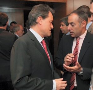 Con Artur Mas, Presidente de la Generalitat