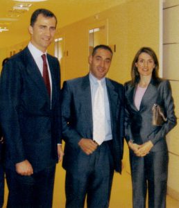 Con los Príncipes de España, don Felipe y doña Letizia