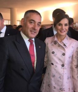Ignacio Rubio con S.M. la Reina Letizia Ortiz en el Día de las Fuerzas Armadas