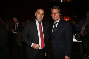 Ignacio Rubio con el expresidente de la Generalitat Artur Mas