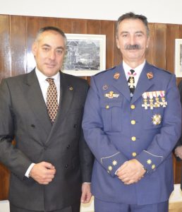 Ignacio Rubio con el Coronel Pla del Ejercito del Aire
