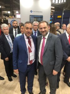 Ignacio Rubio con Don José Luís Ábalos -Ministro de Fomento- en la inauguración del SIL 2019 en Barcelona