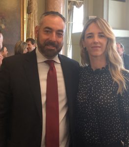 Ignacio Rubio con Cayetana Álvarez de Toledo. Portavoz del Grupo Paralamentario del PP en el Congreso de los Diputados