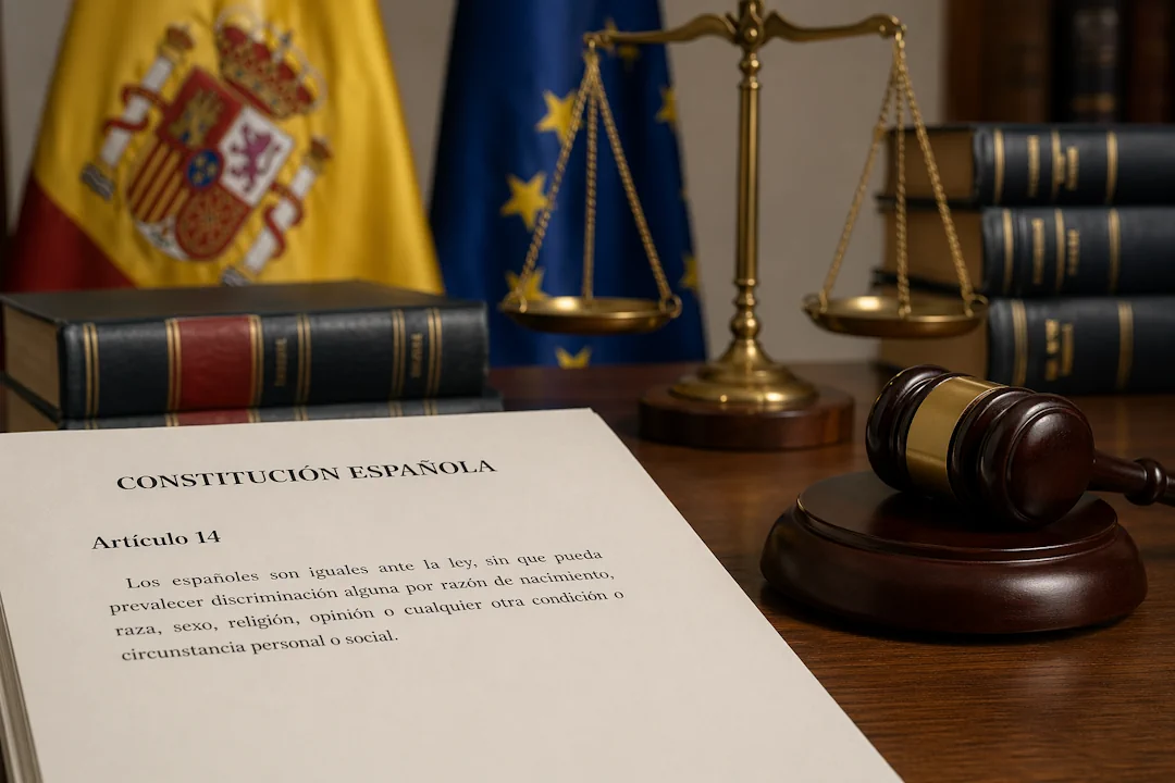 El principio de Prioridad Nacional ante el artículo 14 de la Constitución. Ejemplar de la Constitución.